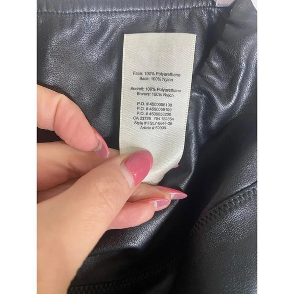 Wilfred Free Daria Pant High-waisted Vegan Leather Leggings-sz Small - Picture 9 of 12